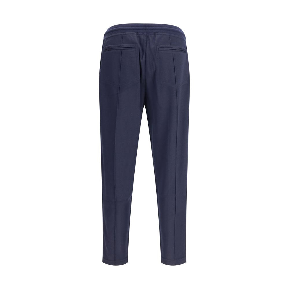 Brunello Cucinelli Blue Cashmere Athletic Pants