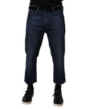 Jeans vaqueros cortos de algodón azul de tiro medio para hombre Vivienne Westwood