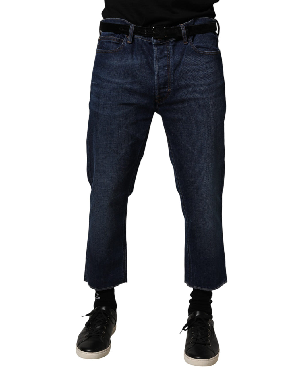 Jeans vaqueros cortos de algodón azul de tiro medio para hombre Vivienne Westwood