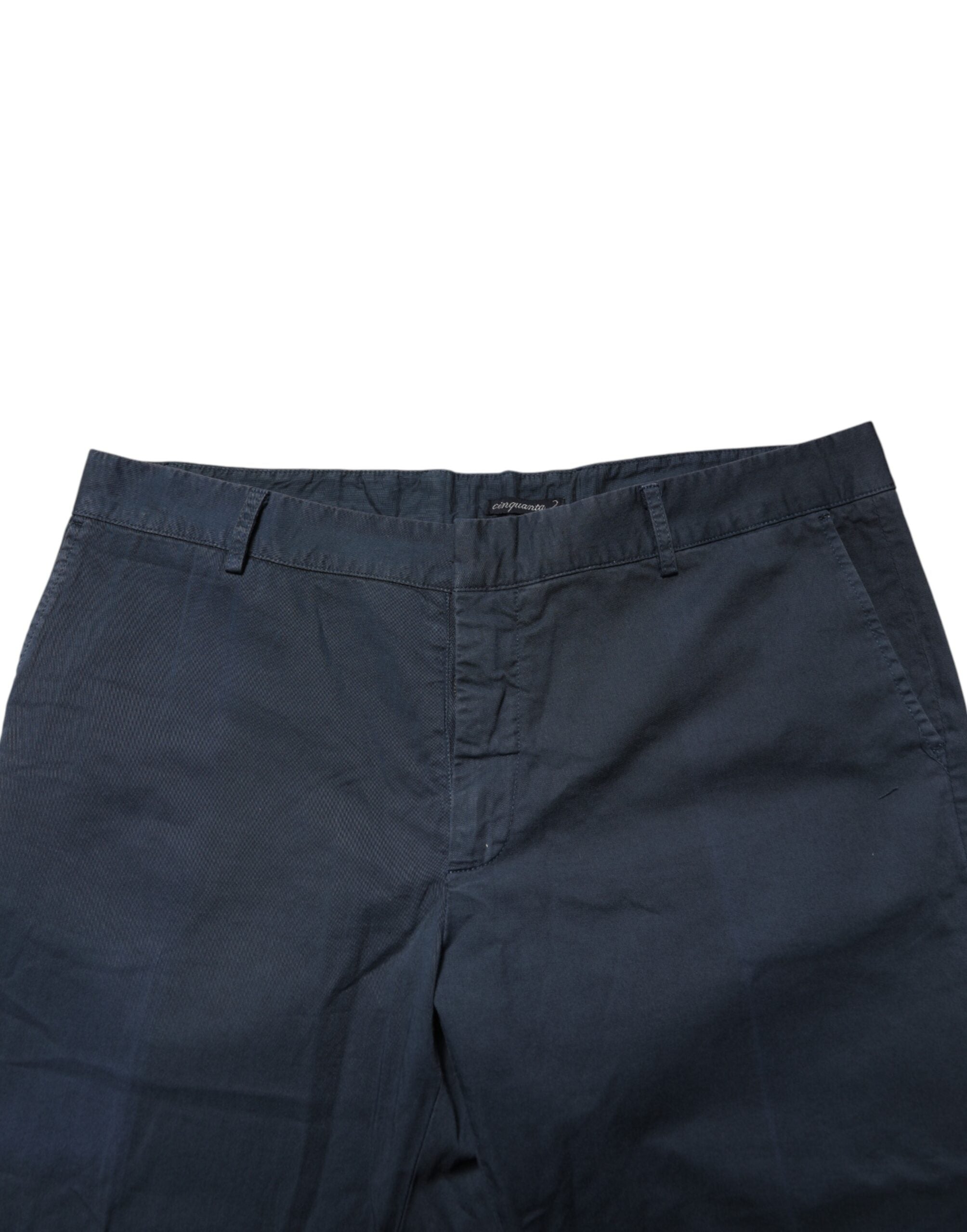 Master Coat Blue Skinny Fit Mid Waist Men Chino Trouser Pants