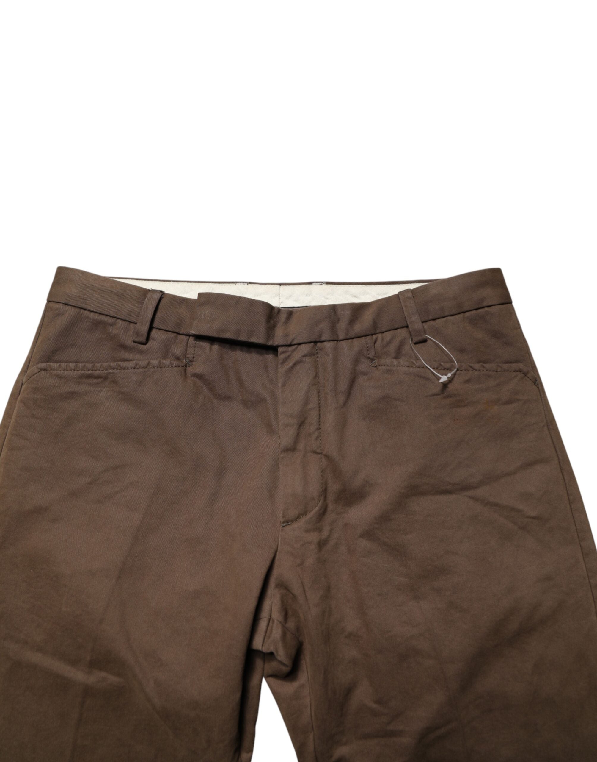 Pantalones chinos de hombre Exte de corte recto, tiro medio, color marrón