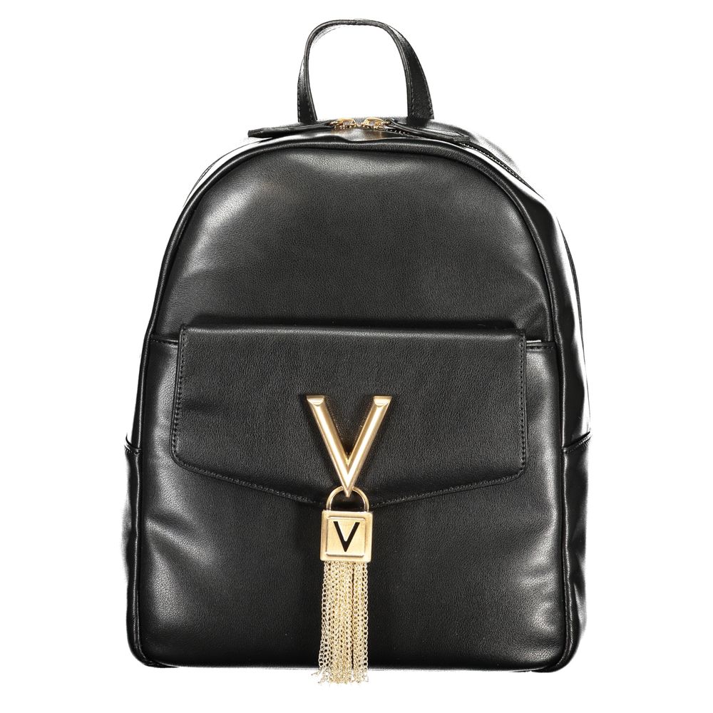 Mario Valentino Black Polyurethane Women Backpack