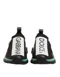 Dolce & Gabbana Black Slip On Sorrento Men Sneakers Shoes