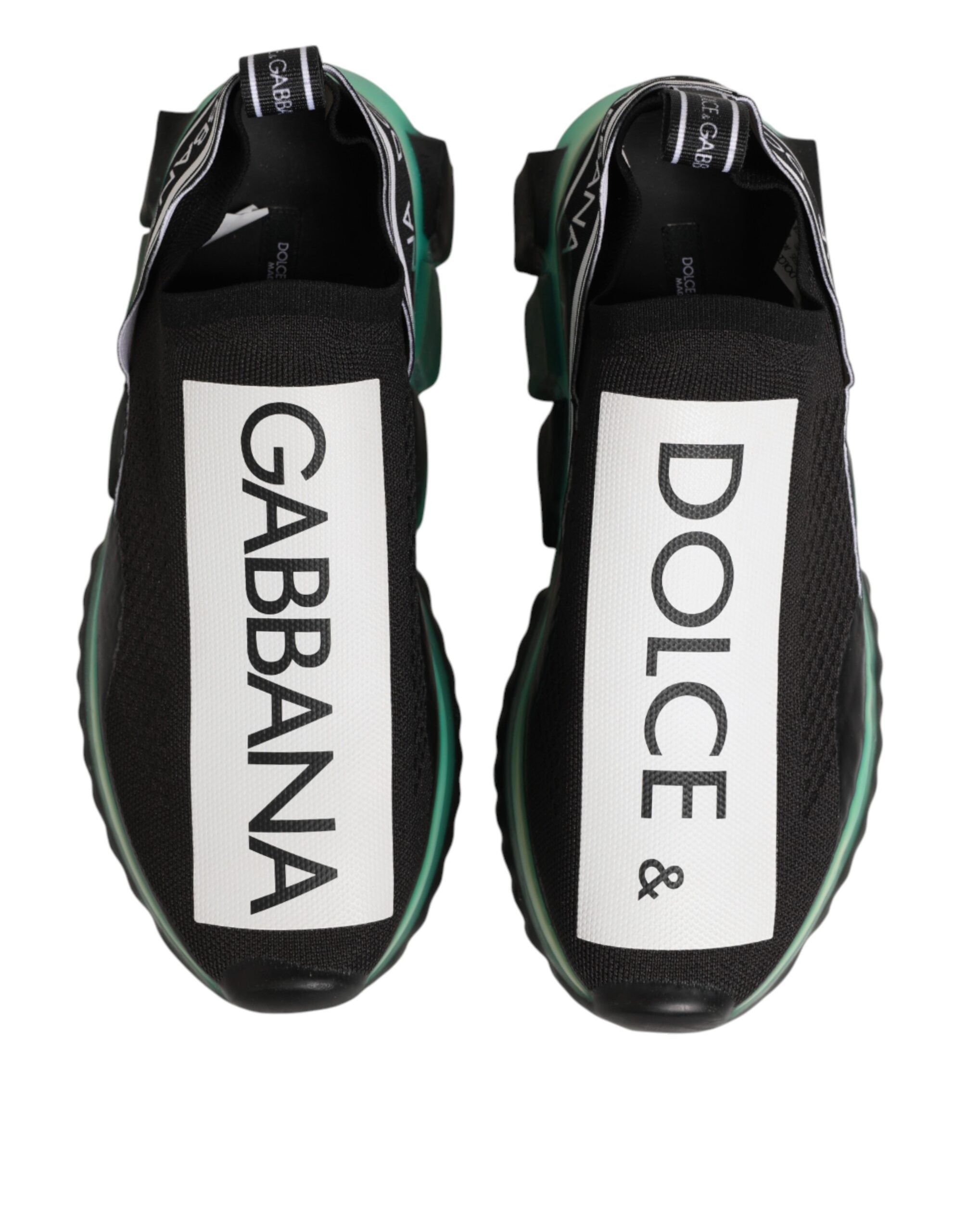 Dolce & Gabbana Black Slip On Sorrento Men Sneakers Shoes