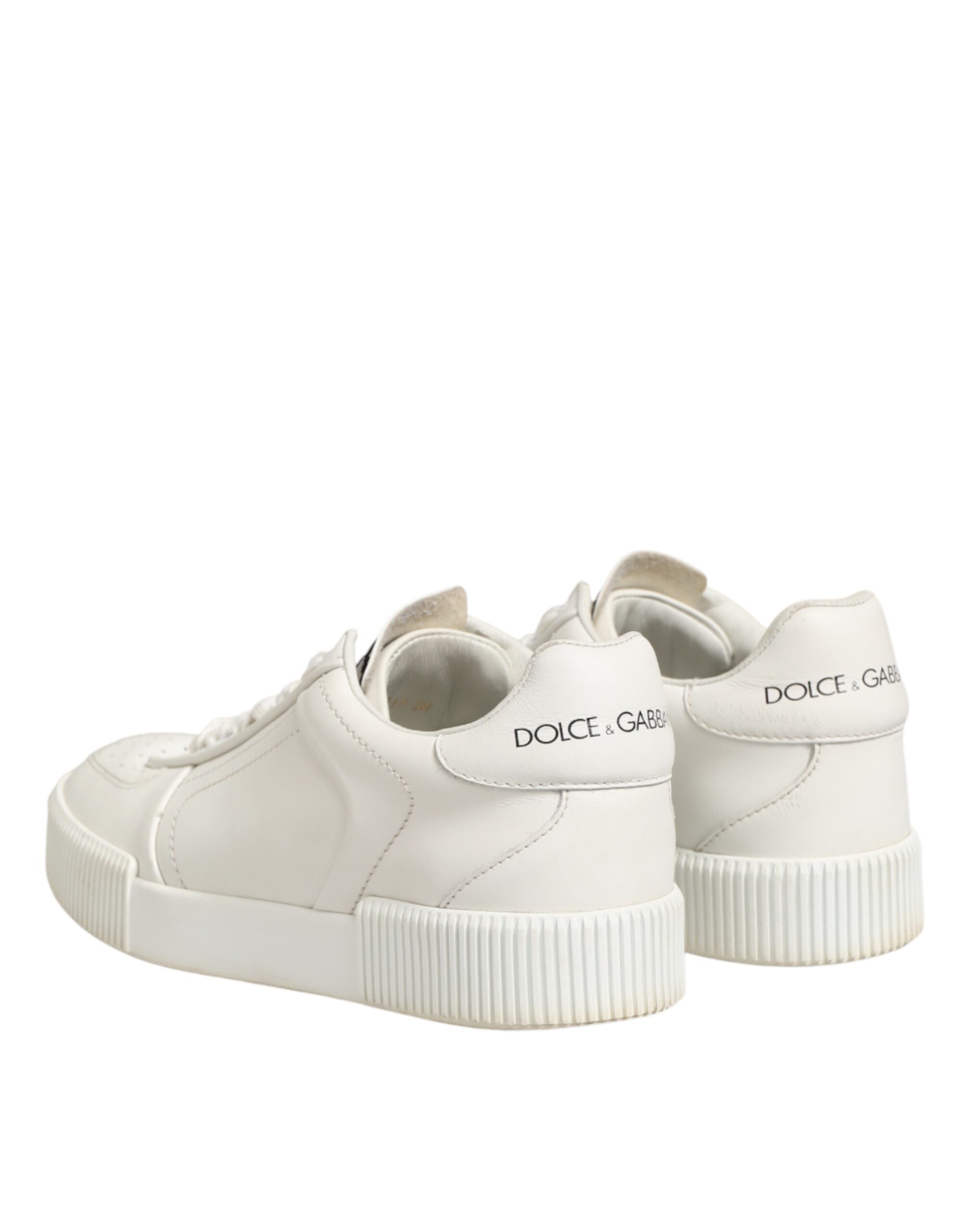 Zapatillas bajas Dolce & Gabbana MIAMI de cuero blanco