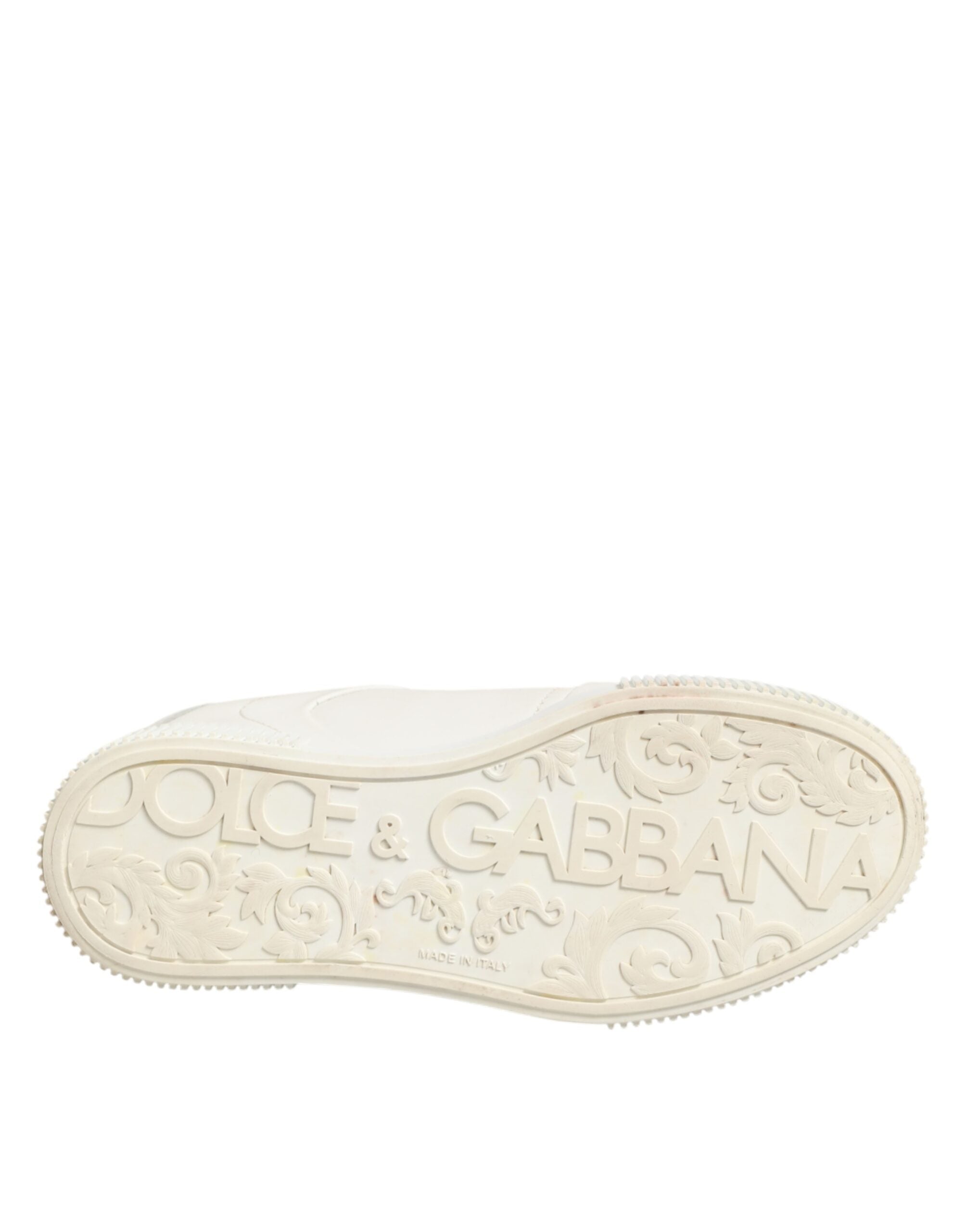 Zapatillas bajas Dolce & Gabbana MIAMI de cuero blanco