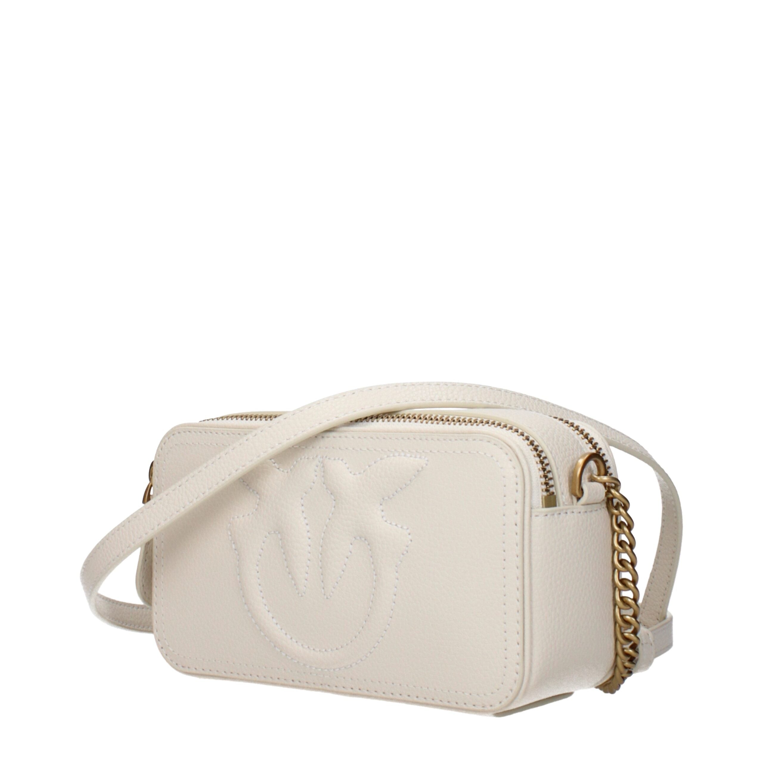 PINKO Beige Leather Crossbody Bag