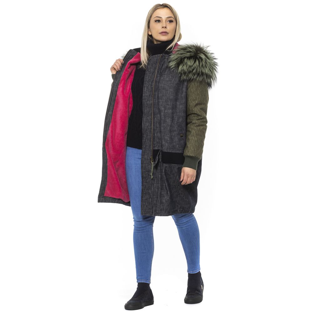 Mr&Mrs Italy Gray Leather Women Bomber Jacket