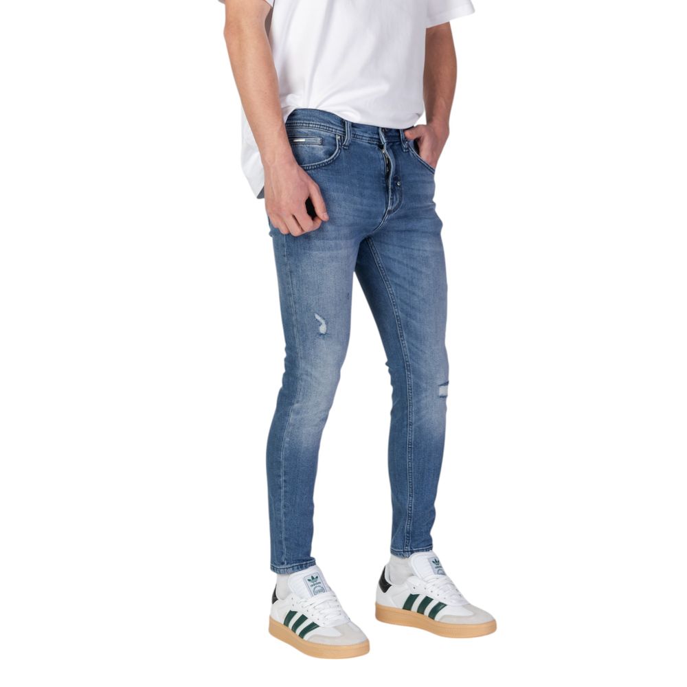 Antony Morato Blue Cotton Skinny Jeans