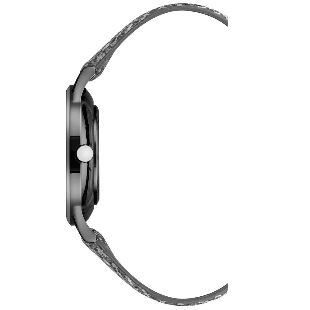 Nine West Black Leather Dress Watch