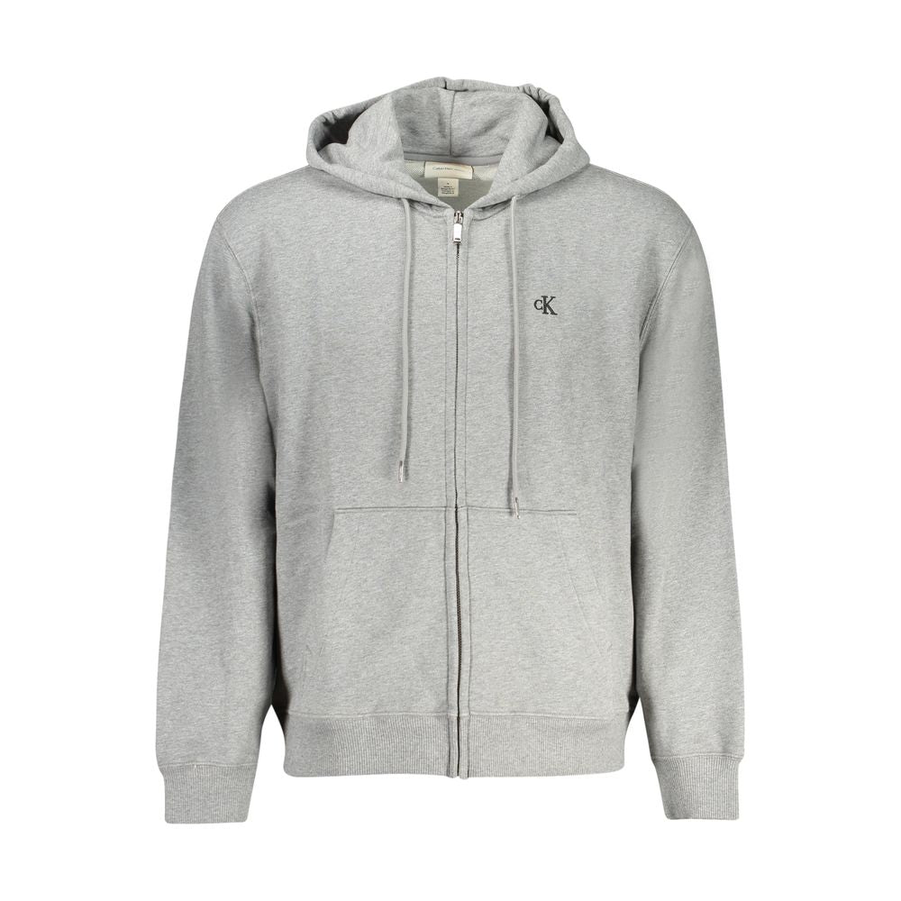 Sudadera de hombre de algodón Grigio Calvin Klein