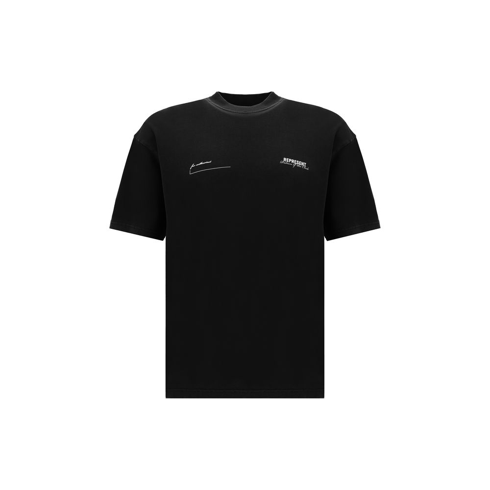 Represent Camiseta de algodón negra