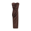 Vivienne Westwood Brown Polyester Cocktail Dress