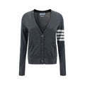 Thom Browne Gray Merino Wool Polo Shirt