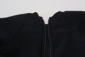 Philosophy Black Cropped Zipper Back Sweatshirt Sweater
