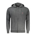 Norway 1963 Gray Polyester Men's Hooded Cardigan