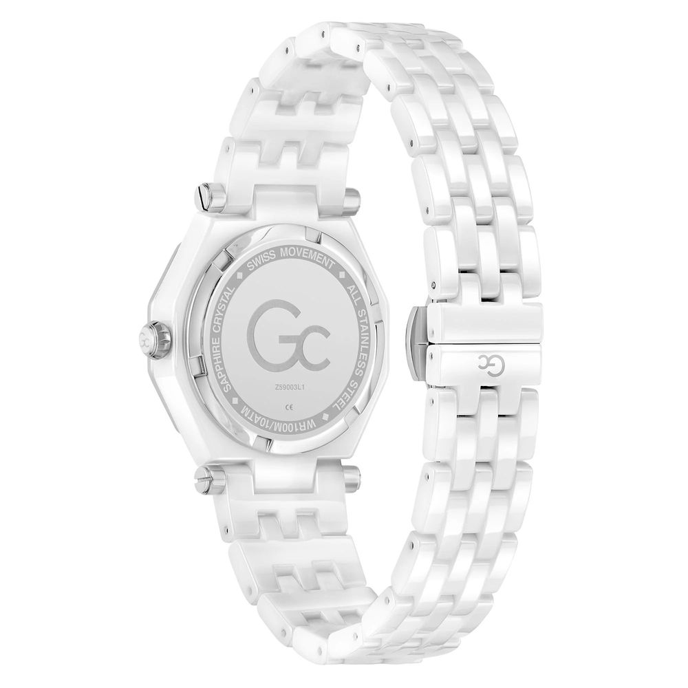 Reloj de vestir de cerámica gris GC
