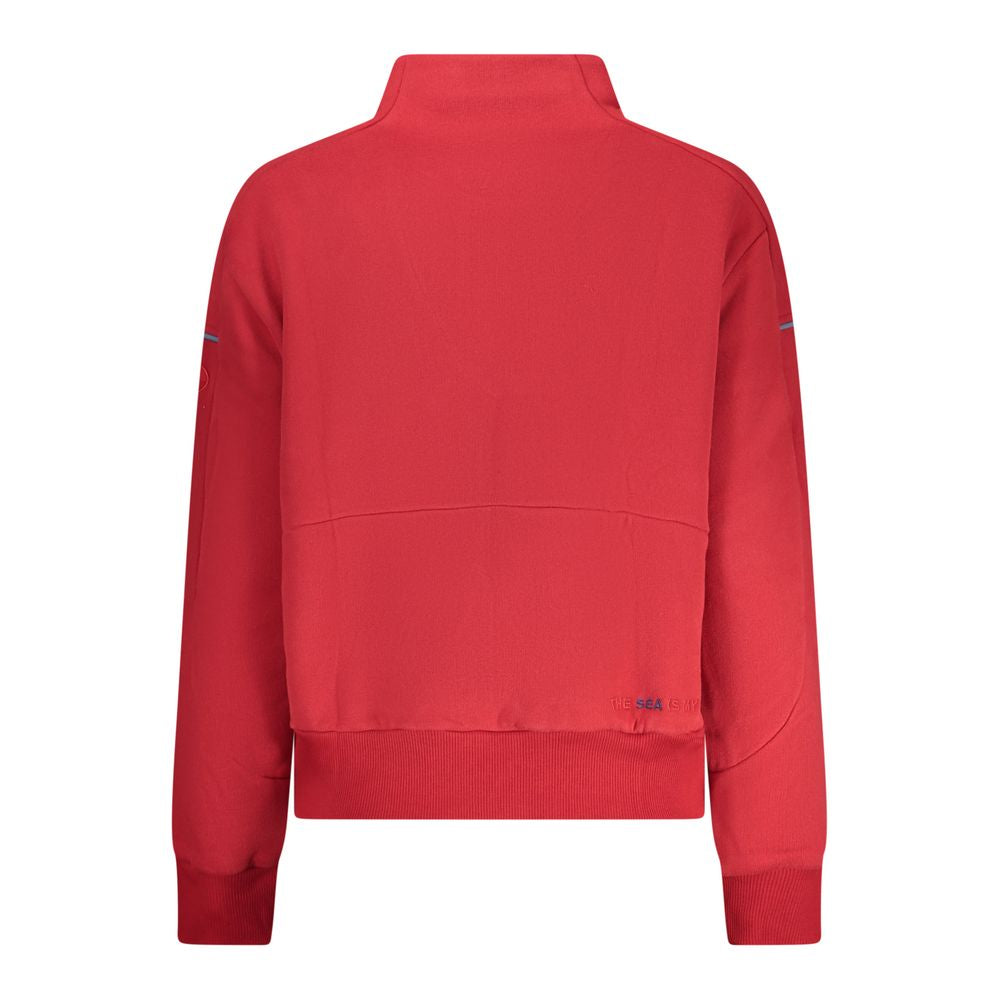 North Sails Rosso Cotton Women Sweatshirt