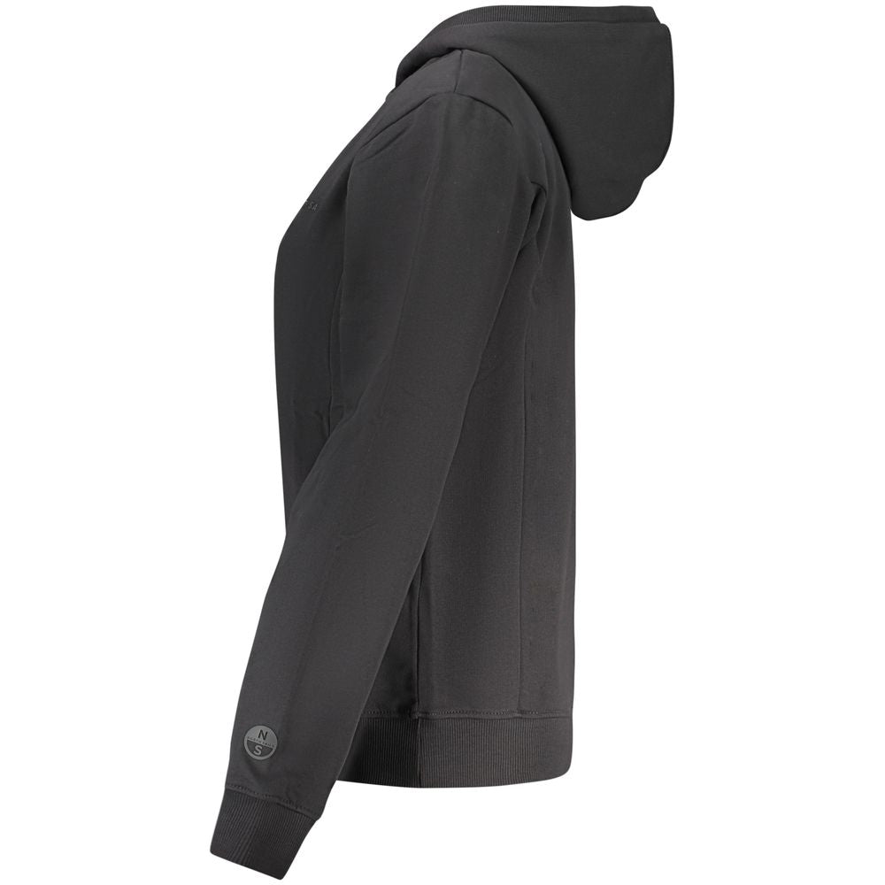 North Sails Black Cotton Women's Hoodie