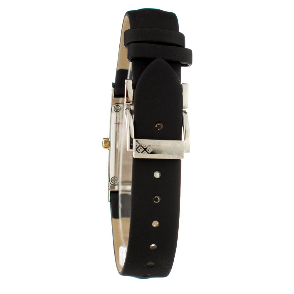 Laura Biagiotti Black Leather Dress Watch
