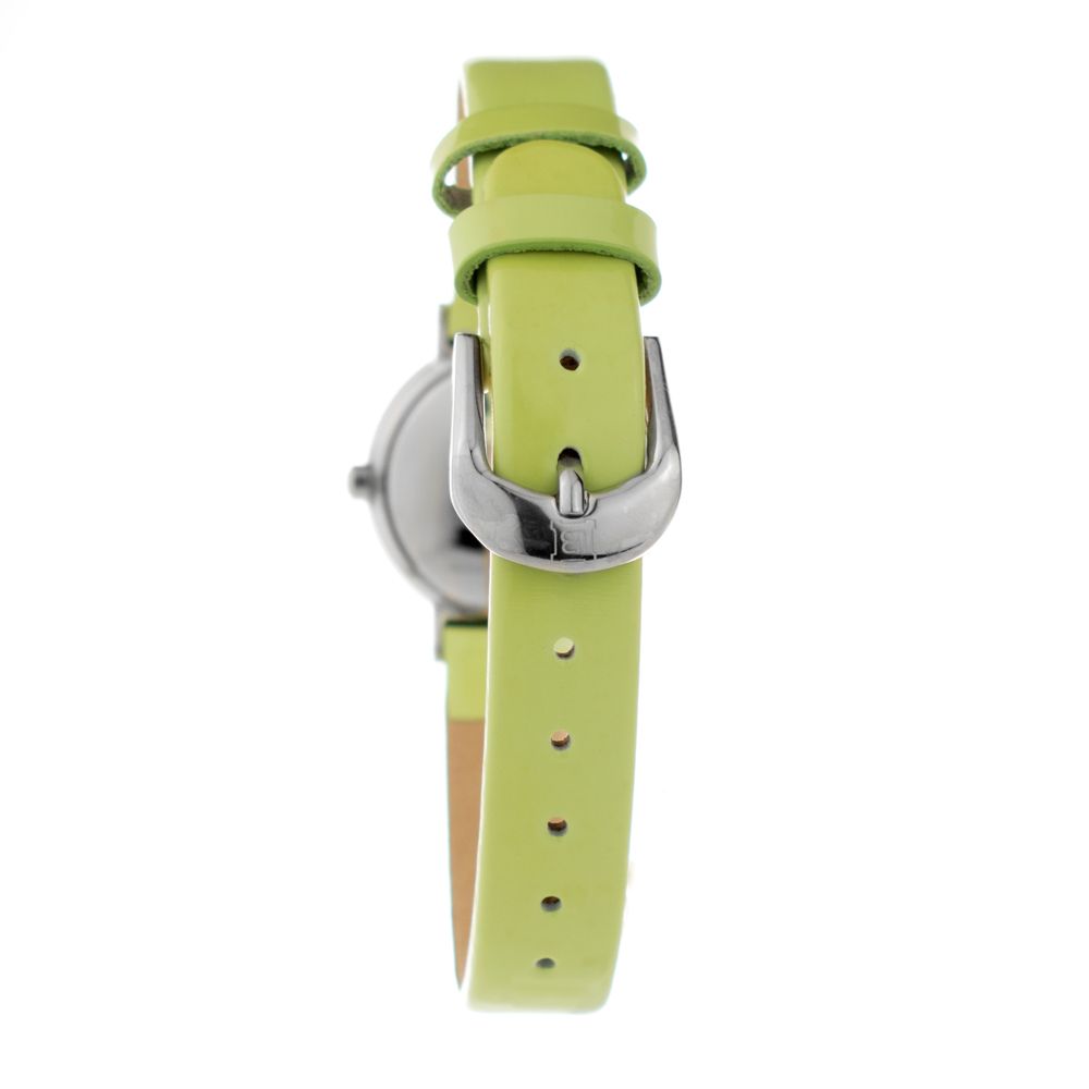 Reloj de vestir de cuero bicolor Laura Biagiotti