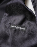 Traje de hombre de 3 piezas de lana negra de botonadura sencilla de Dolce & Gabbana