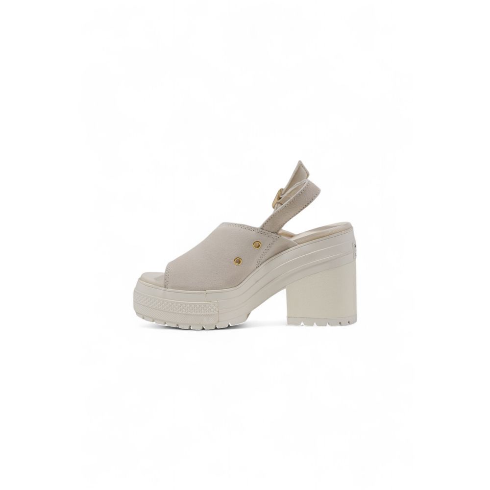 Converse Bicolor Suede Leather High Heel Pumps