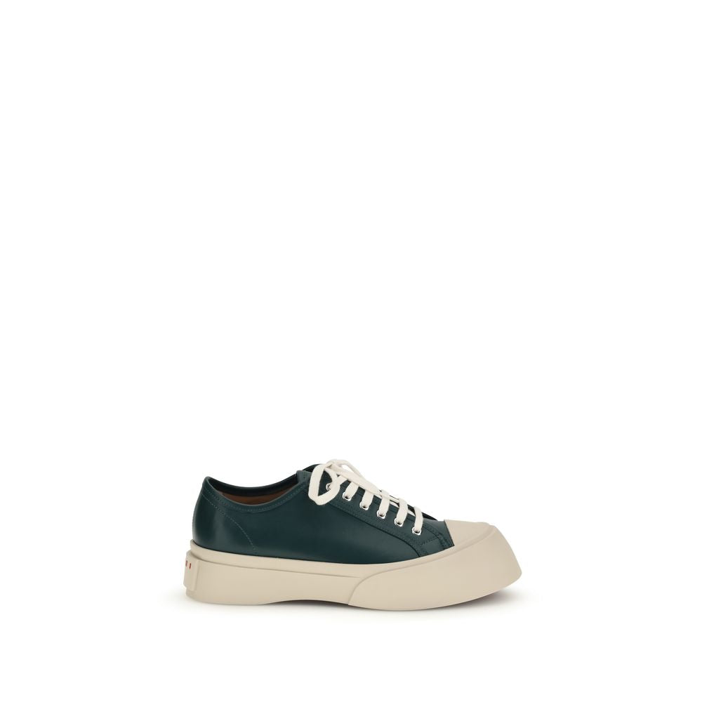 Marni Black Napa Leather / Calf Bos Taurus Chunky Sneakers
