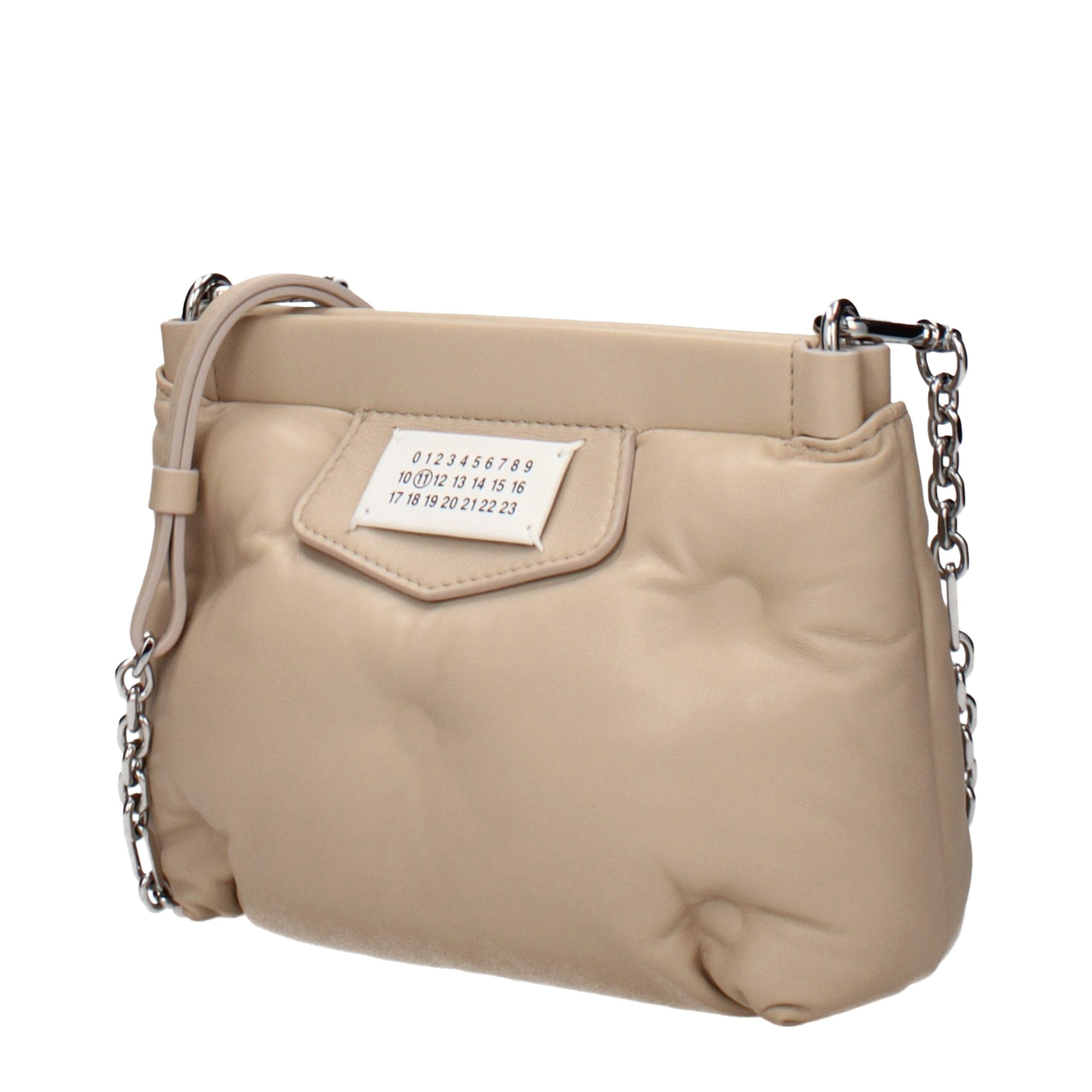 Maison Margiela Beige Leather Crossbody Bag