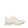 Moncler Beige Leather Low Top Sneakers