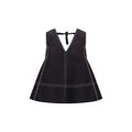 Ganni Black Elastane Top