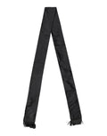 Dolce & Gabbana Black Silk Fringes Neck Wrap Foulard Scarf