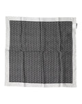 Dolce & Gabbana White Black Patterned Square Foulard Scarf
