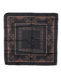 Dolce & Gabbana Black Patterned Square Foulard Scarf