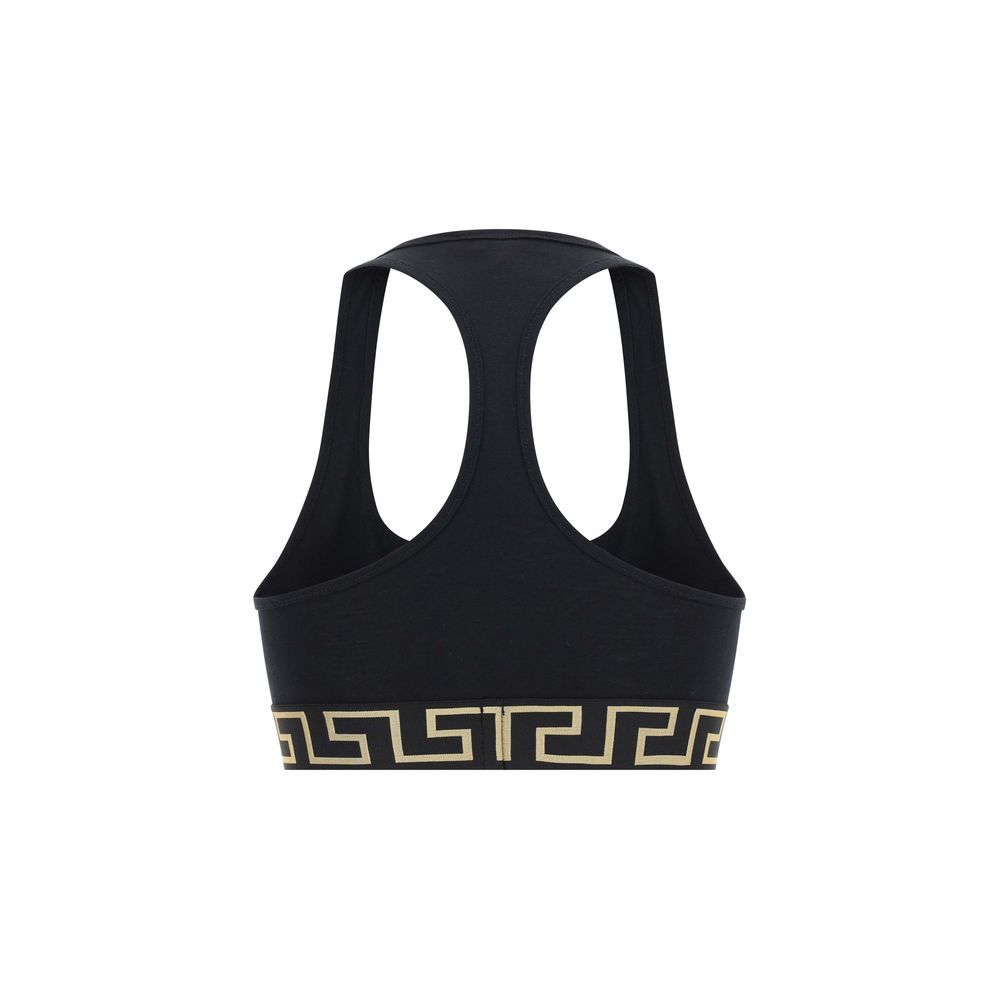 Versace Black Cotton Top