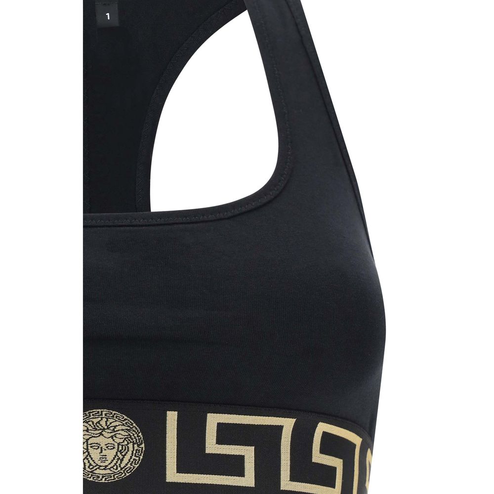 Versace Black Cotton Top