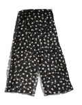 Dolce & Gabbana Black Polka Dot Silk Neck Wrap Shawl 205cm x 137cm Scarf