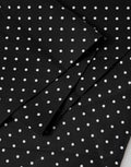 Dolce & Gabbana Black Polka Dot Neck Wrap Foulard 133.5cm x 12.5cm Scarf