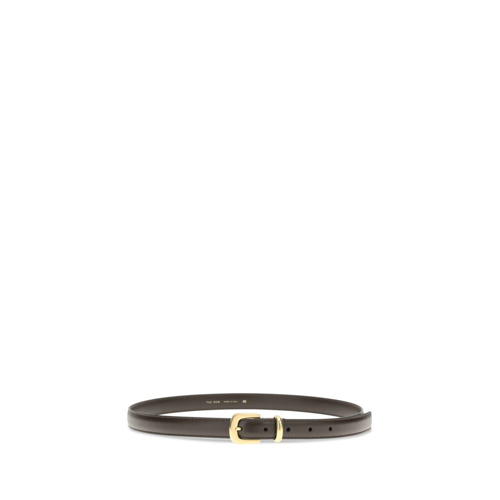 The Row Brown Calf Leather Bos Taurus Regular Belt