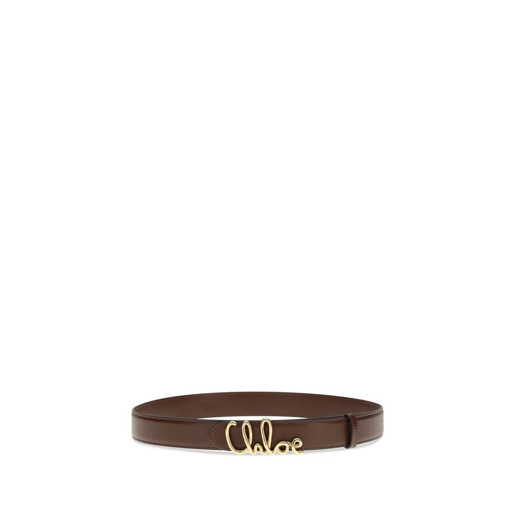 Chloé Brown Calf Leather Bos Taurus Regular Belt
