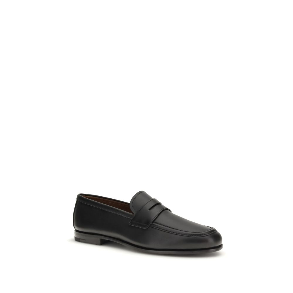 Mocasines sin cordones Church's de piel de becerro negra Bos Taurus