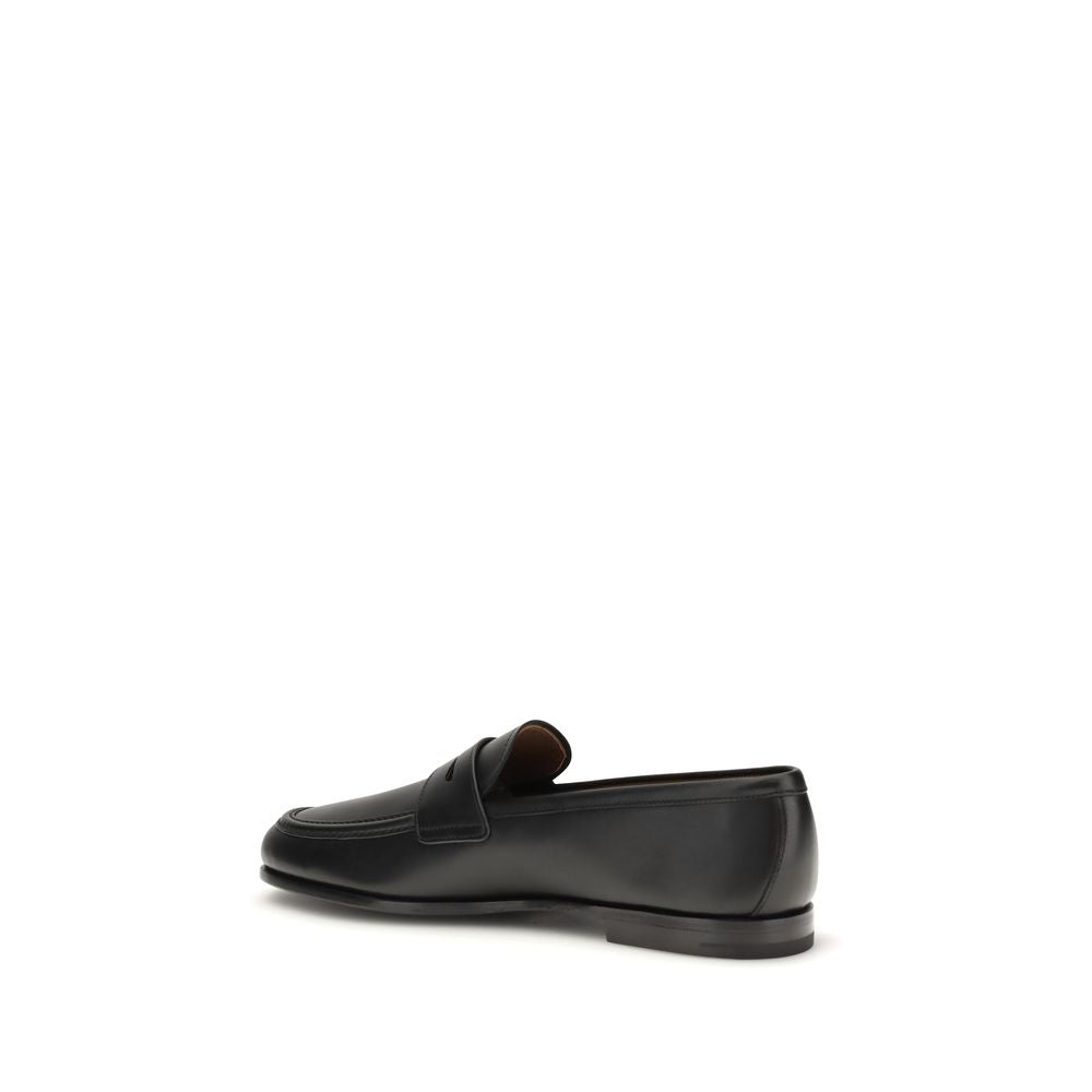 Mocasines sin cordones Church's de piel de becerro negra Bos Taurus