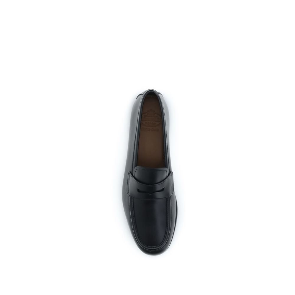 Mocasines sin cordones Church's de piel de becerro negra Bos Taurus