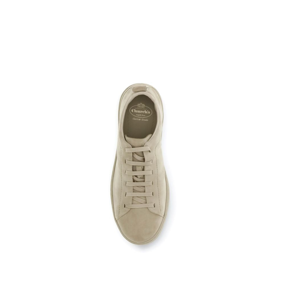 Church's Gray Calf Leather Bos Taurus Low Top Sneakers