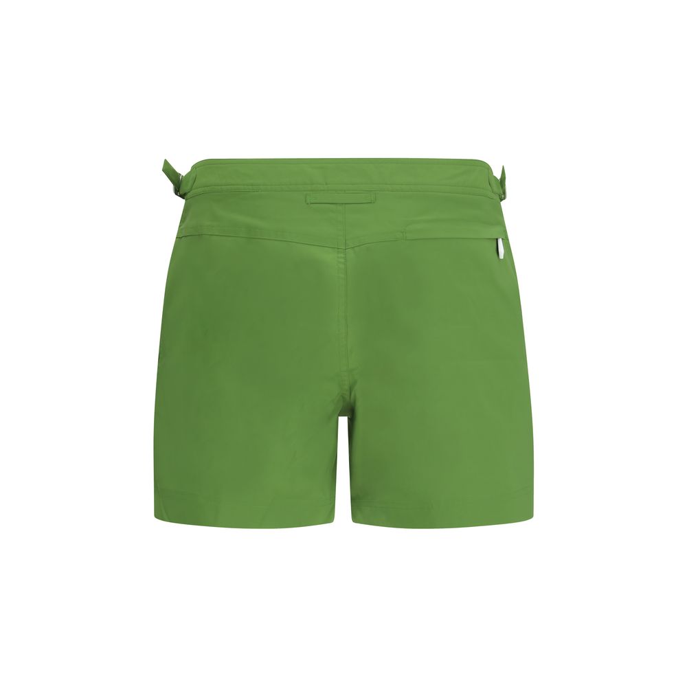 Tom Ford Green Polyester Swim Shorts